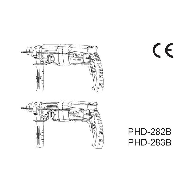 Перфоратор SDS PLUS PHD-283B, KEYANG